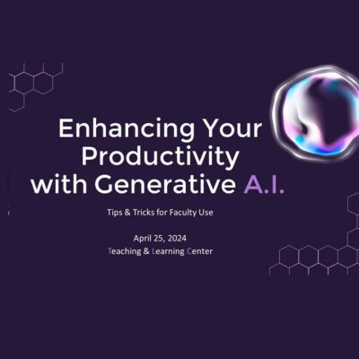 Enhancing Your Productivity with Generative A.I. webinar