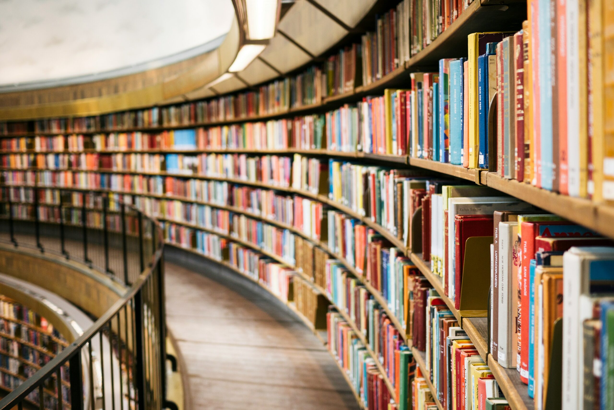 Library shelves