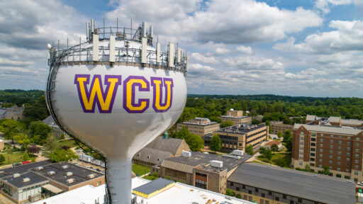 West Chester University water and cell tower