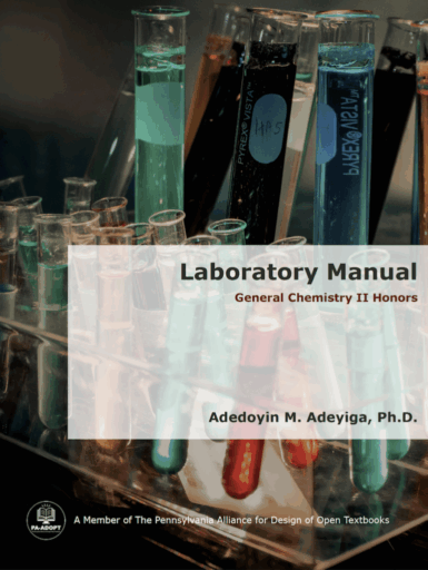 Cover of Laboratory Manual: General Chemistry II Honors